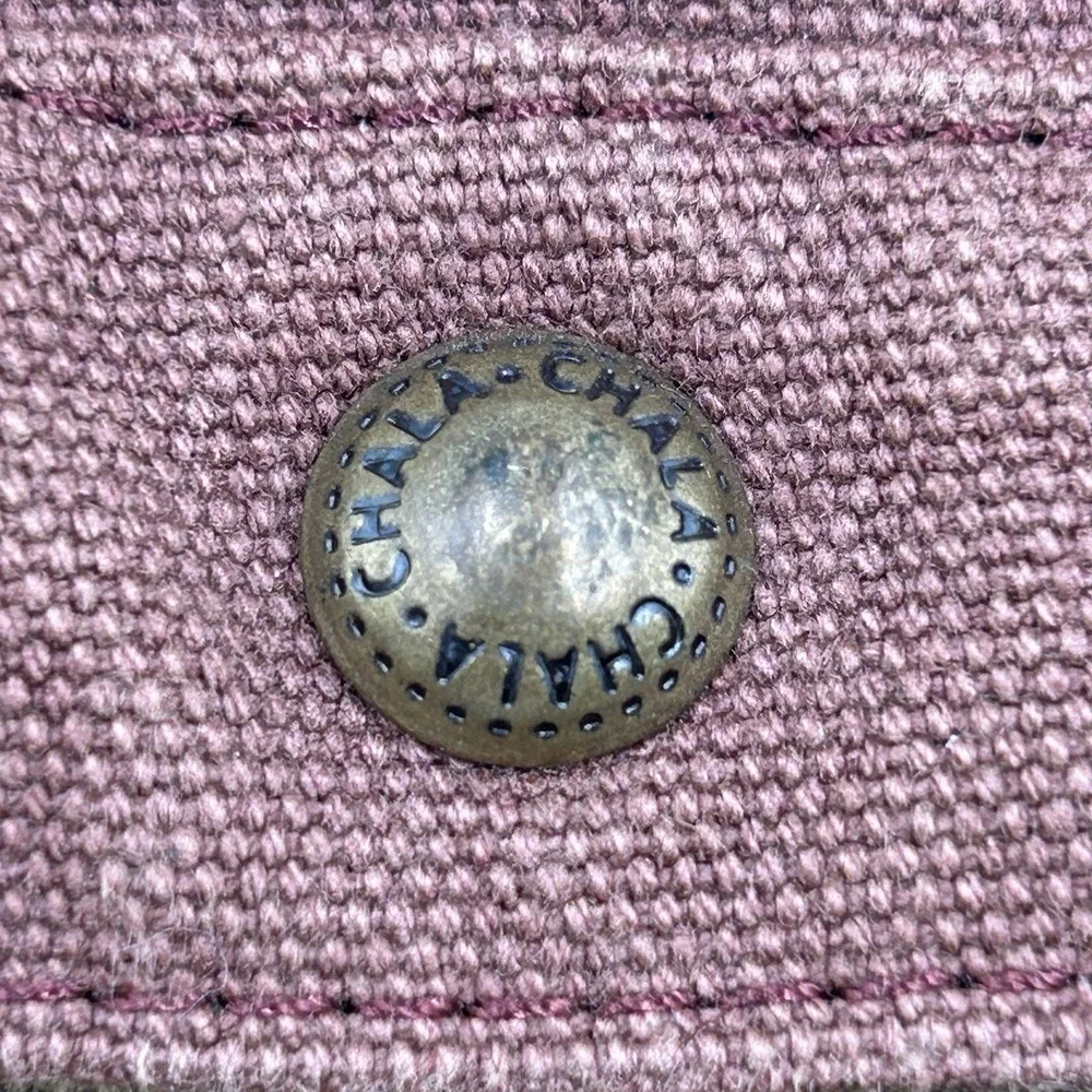 CHALA Patch Crossbody Shoulder Messenger Bag Handbag Purse Olive Khaki Plum EUC‎ - Picture 4 of 16